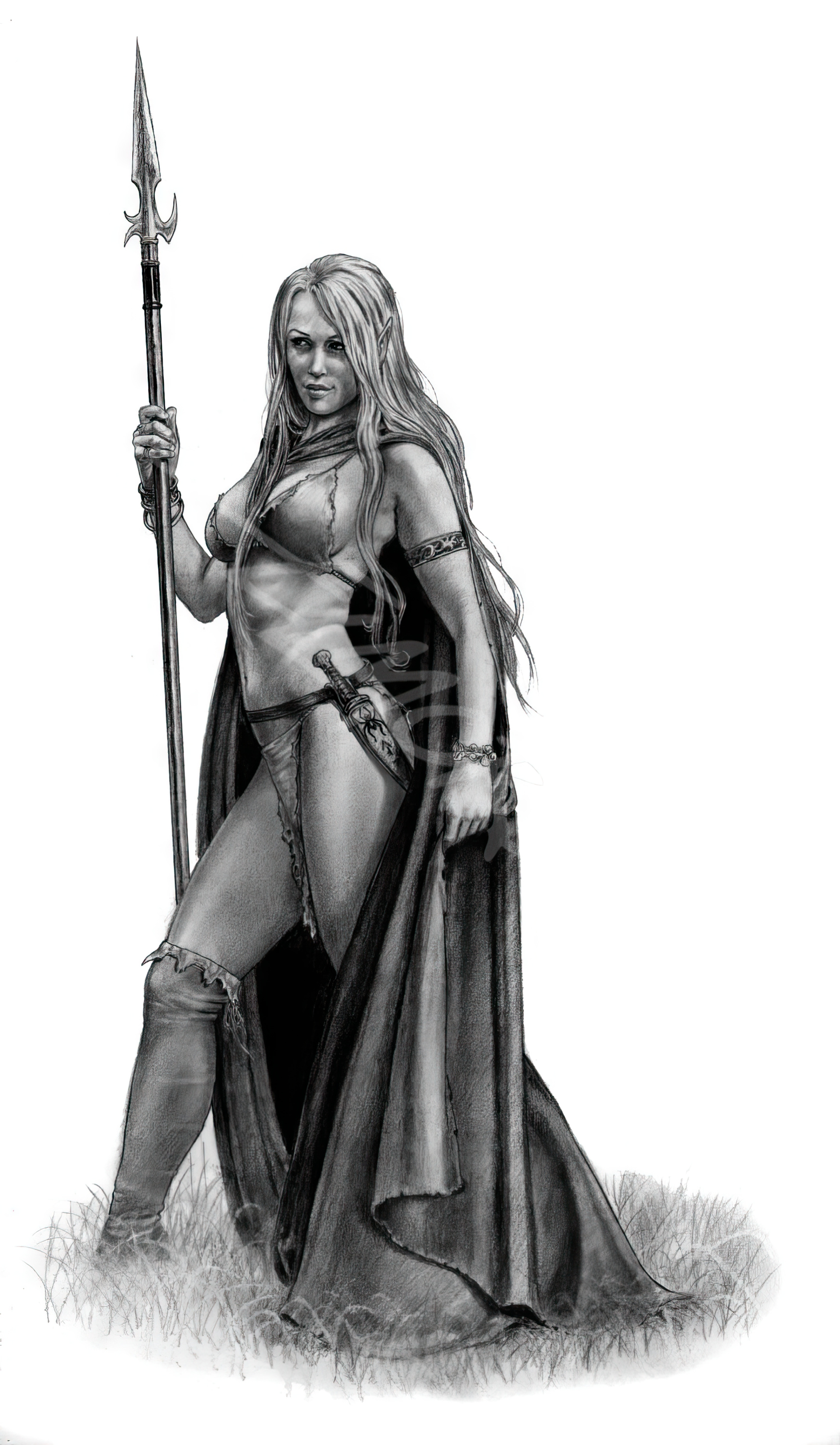 Drow Fighter For Painting