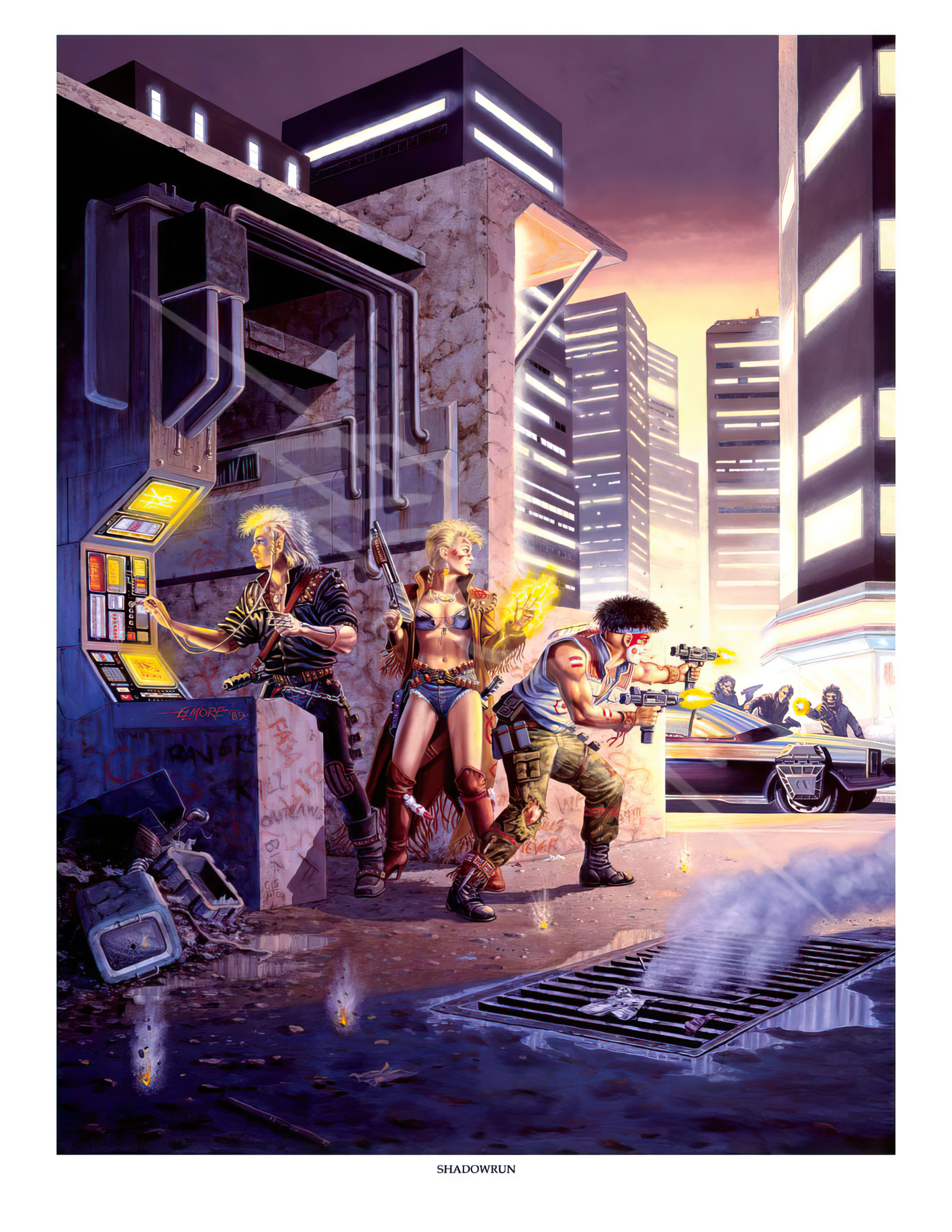 Shadowrun (1989) remastered art : r/Shadowrun